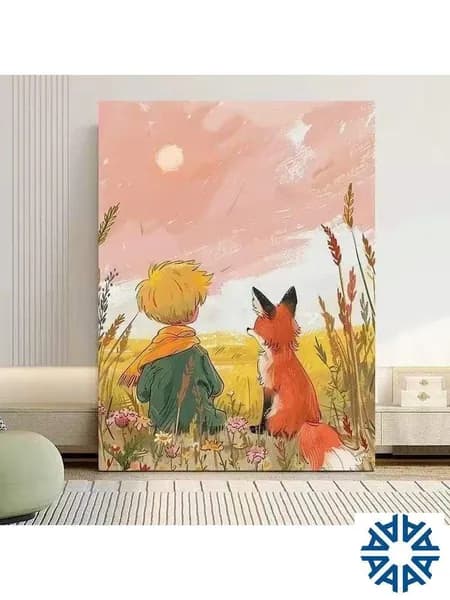 Картина по номерам "Маленький принц и лиса" 30x40 см