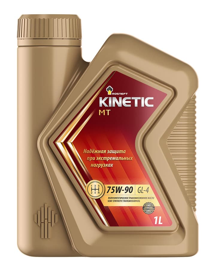 Масло Роснефть Kinetic MT 75W90 GL-4 ( 1 л) п/синт. трансм. 40817932