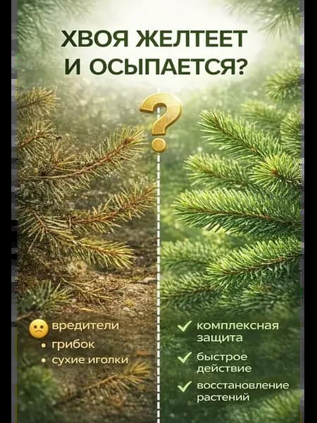 Средство для защиты хвойных растений от болезней вредителей