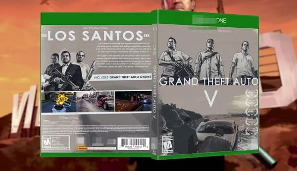 GTA5 / Эксклюзивная обложка для XBOX ONE.
