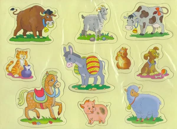 Дикие и домашние животные. Игры на магнитах.