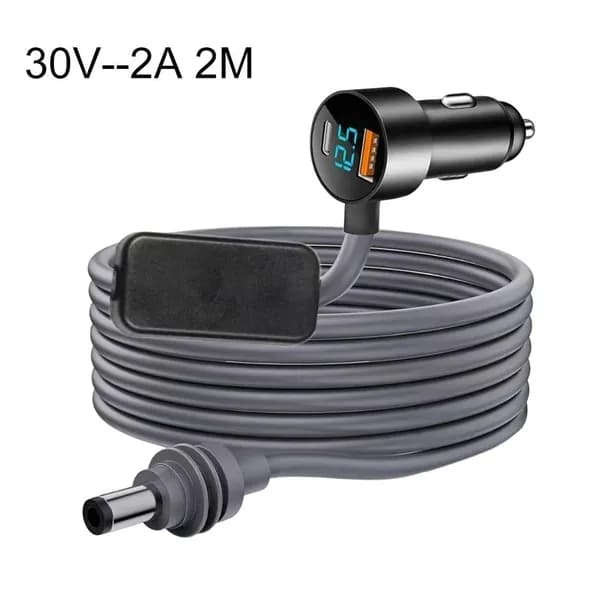 Автомобильное зарядное устройство 3-в-1 с двумя мини-USB портами для Starlink, кабель питания 12 24 В постоянного тока.