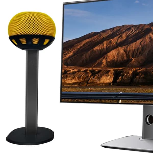 Подставка для колонок Apple HomePod mini и HomePod 2 из алюминиевого сплава и АБС-пластика, чёрная