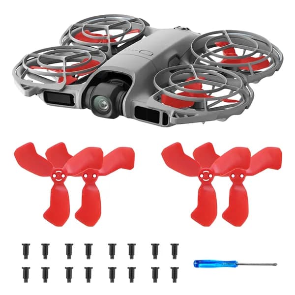 Пропеллеры для дрона DJI Neo 2, красные, комплект из двух пар