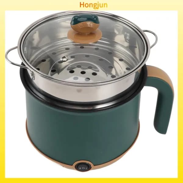 Пароварка электрическая 3113230364711_HONG_Y2D4K9, зеленый