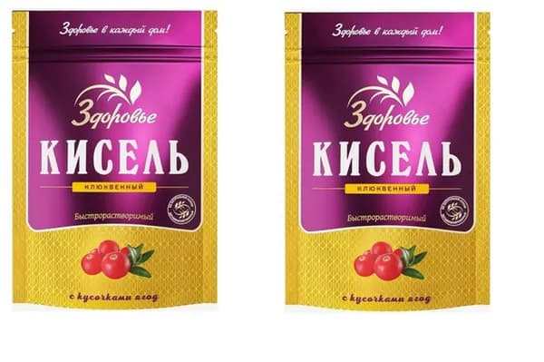 Здоровье Кисель,Клюквенный 150г, 2 шт