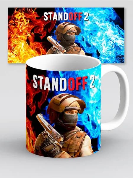 Кружка Стендофф 2 Standoff 2 игра Огонь и вода