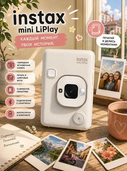Компактный фотоаппарат Fujifilm Instax Mini LiPlay