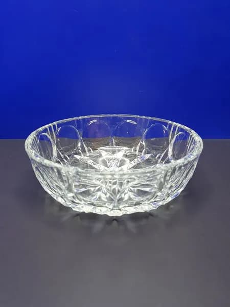Винтажная вазочка сервировочная, 15 см, хрустальное стекло, СССР, 70-80гг.