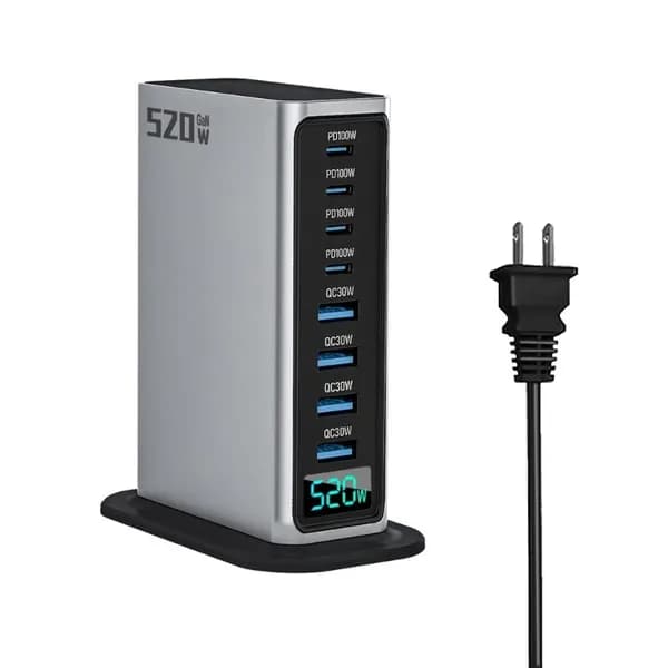 Беспроводное зарядное устройство 10W, серебристое, для смартфонов и планшетов