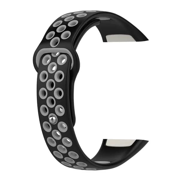 Ремешок для Huawei Band 6 и Honor Band 6, двухцветный, черно-серый