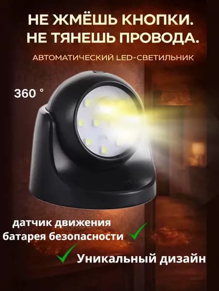 Настенный светильник, 3 Вт