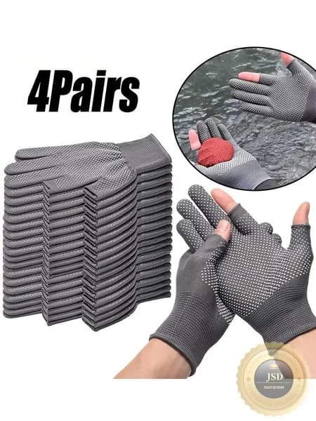 Перчатки для рыбалки, 4 пары