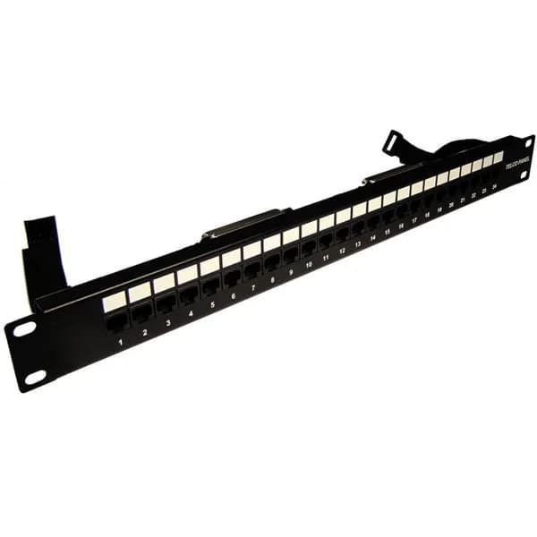 Патч-панель TELCO, 19", 1U, 24 порта RJ-45, контакты 12, 36 TWT TWT-PP24TLC-1236