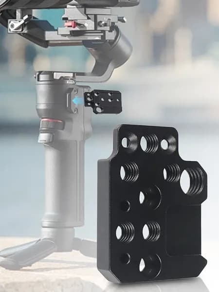 Расширительная плата для стабилизаторов DJI Ronin RS3/RS2/RSC2/SC/S, алюминиевая, с 5 резьбовыми отверстиями 1/4 , 1 отверстием 3/8 и башмаком