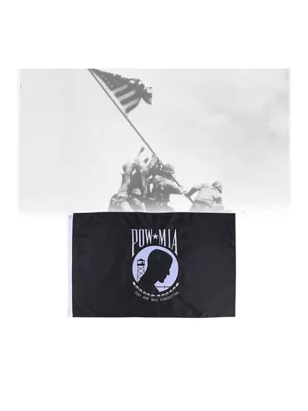американский флаг pow mia из полиэстера для патриотических мероприятий и мемориальных церемоний