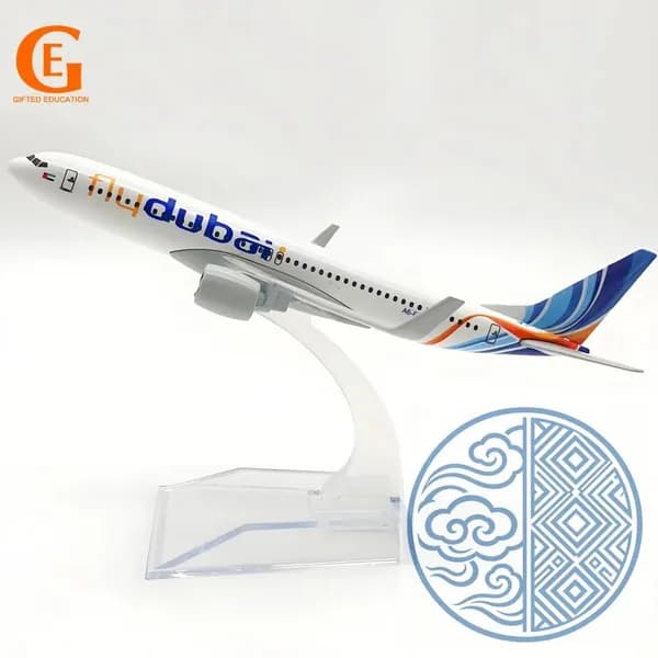 Металлическая Модель Самолета Боинг 737, Дубайские Авиалинии