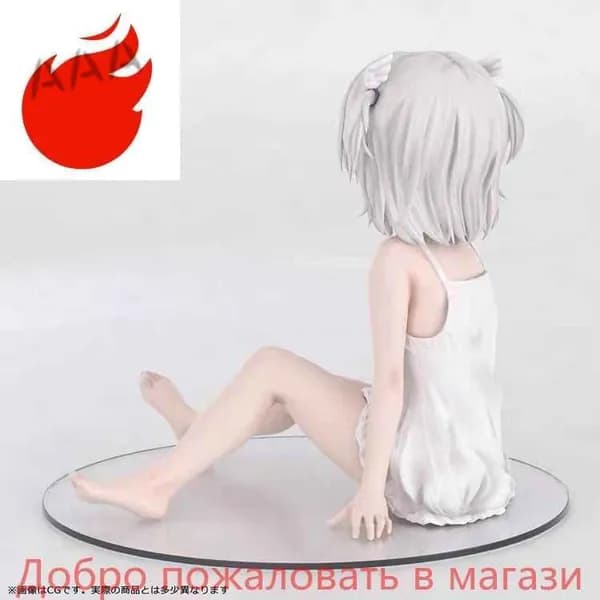 Сидячая белая ручная кукла (красная), 10 см, подарок