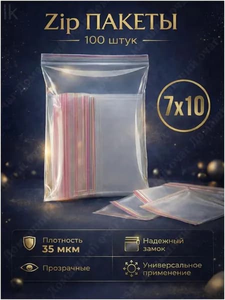 Зип пакет, 7*10 см