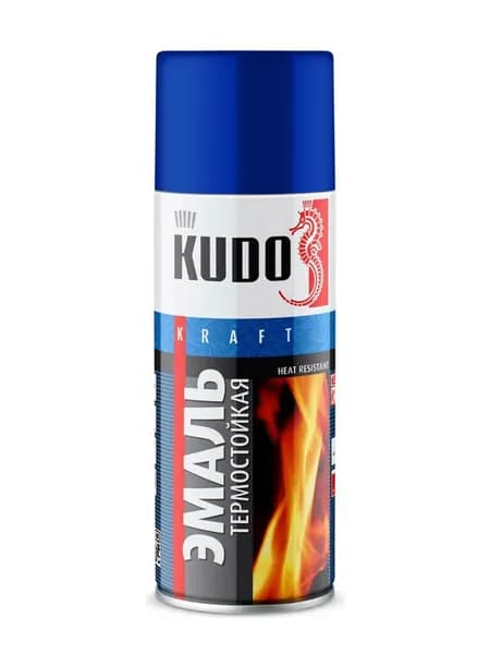 Эмаль термостойкая KUDO синяя 520мл арт. KU-5004
