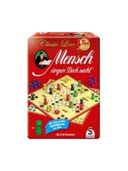 Schmidt Spiele Mensch argere Dich Nicht Classic Line настольная игра, красная, с деревянными фигурами