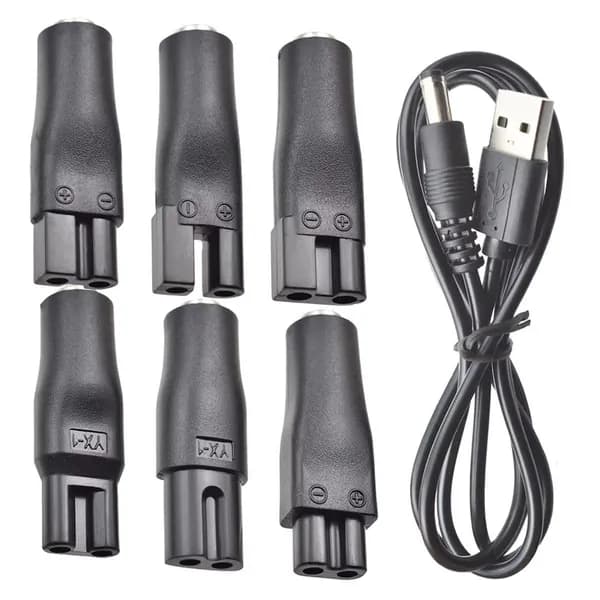 Комплект из 7 сменных USB-адаптеров для зарядки и подключения питания 5 В.