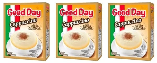 Good Day Капучино с шоколадной крошкой, 25 г, 5 шт в уп, 3 уп
