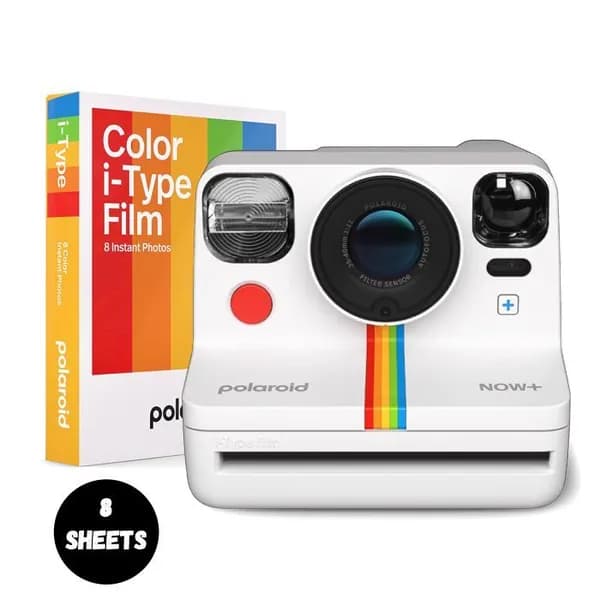 Фотоаппарат мгновенной печати Polaroid Now Plus (Now+), 5 объективов, 8 пленка