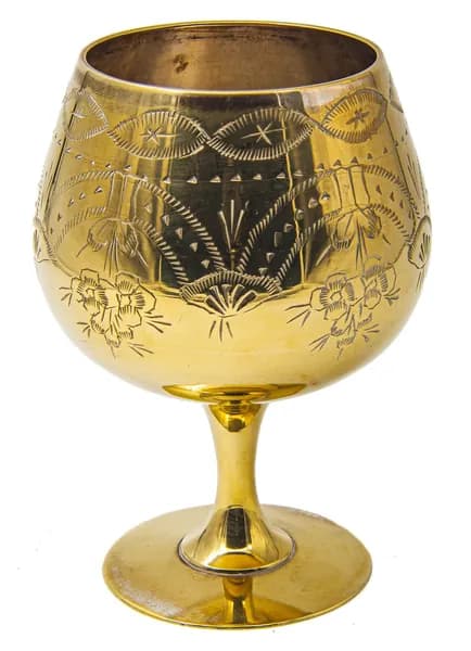 Бокал, 1900 - 1920 годы, Англия; латунь; 200 мл.