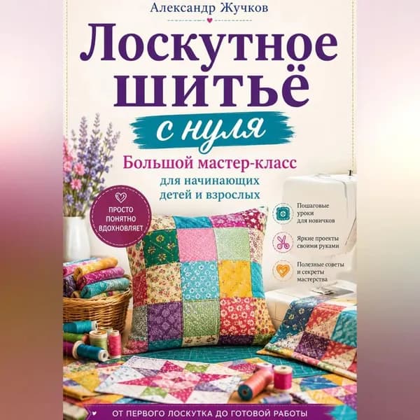 Лоскутное шитьё с нуля. Большой мастер-класс для начинающих детей и взрослых | Жучков Александр | Электронная аудиокнига