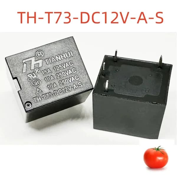 Реле TH-T73-DC12V-A-S 10A, 4 контакта 2шт.
