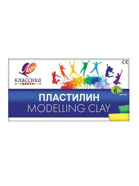 Луч Пластилин Классика, 6 цветов, 120 гр, 1 уп