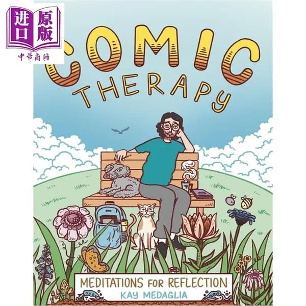 Графическая книга Comic Therapy на английском, медитация и саморефлексия для взрослых от 14 лет