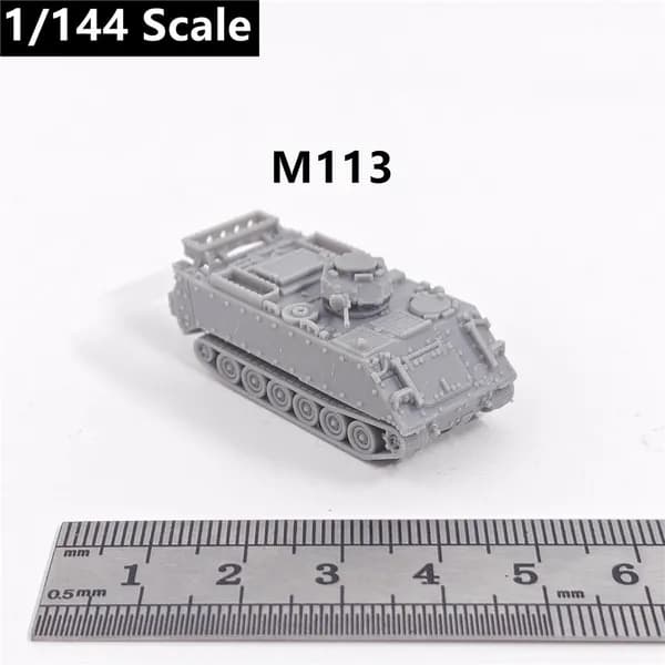 Миниатюрная модель танка в масштабе 1:144, напечатанная на 3D-принтере, из смолы, основные боевые танки армии США Второй мировой войны M4A1/M3/M26/M4A3/M1128