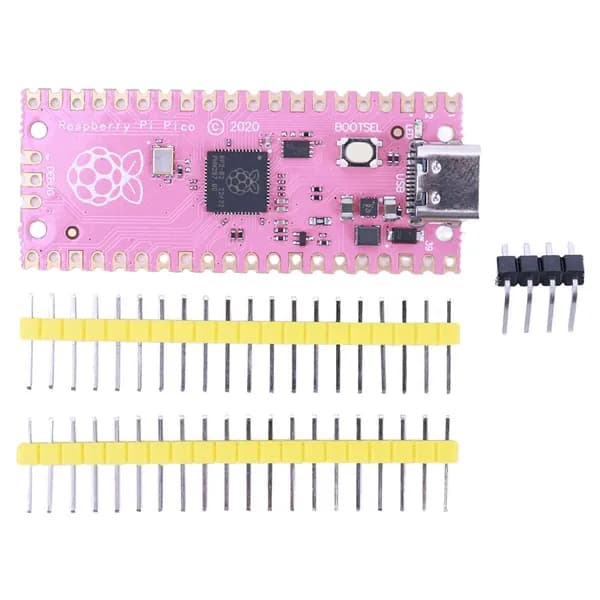 Микроконтроллер Raspberry Pi Pico на чипе RP2040 с двухъядерным процессором ARM Cortex-M0+ и 264 КБ ОЗУ