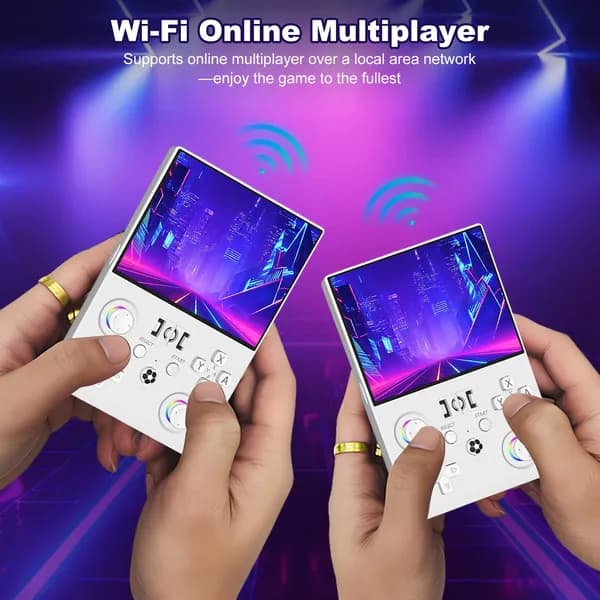 Портативная игровая консоль R36MAX2 с 4,5-дюймовым IPS-экраном и встроенной памятью 64 ГБ