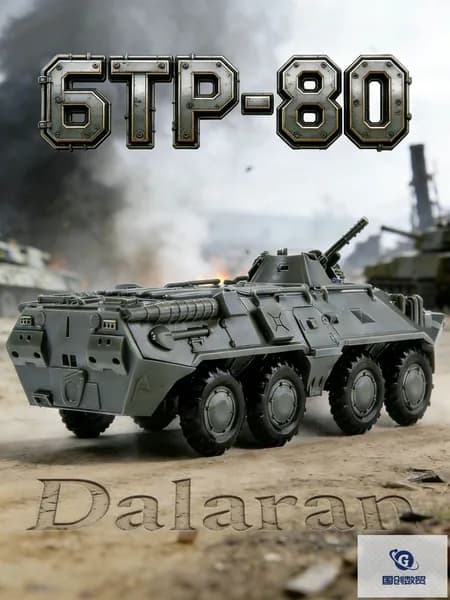 БТР-80 (BTR-80) сборная модель бронетранспортера 1/72 СССР 1984 без клея, Dalaran (улучшение БТР-70)