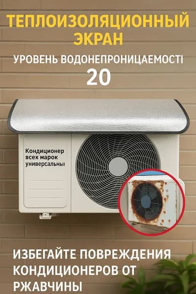 Козырёк для наружного блока кондиционера, защита от дождя, снега и солнца, 97.5*47 см, универсальный водоотталкивающий чехол