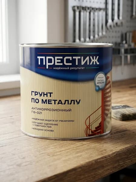 Престиж Грунтовка алкидная, красно-коричневая, 1.9 кг, ГФ-21