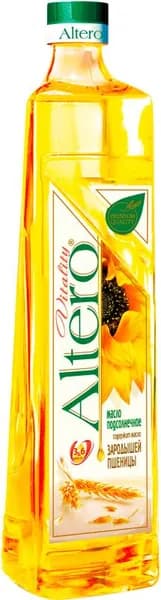 Масло подсолнечное Altero Vitality рафинированное 810мл