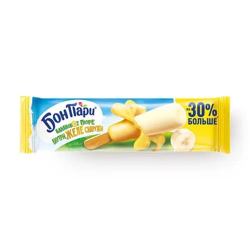 Мороженое c банановым пюре Джангли 59 г, БОН ПАРИ, эскимо