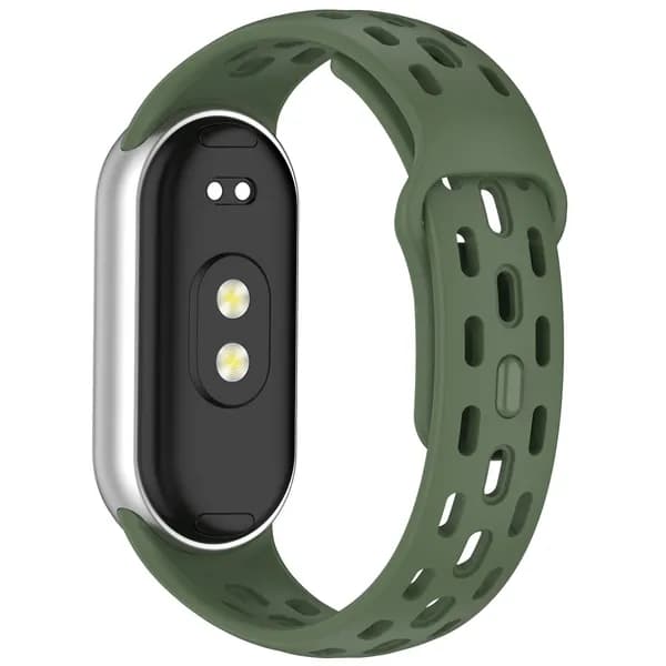 Скелетонизированный силиконовый ремешок для Xiaomi MiBand 10/9, Дышащий спортивный браслет для Xiaomi Band 8