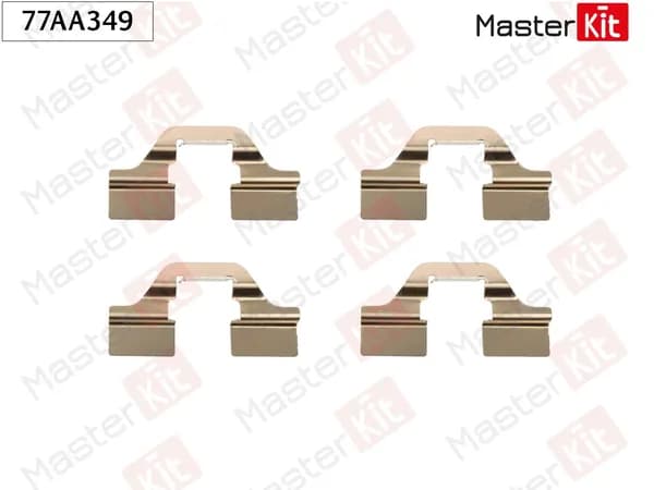 Комплект установочный тормозных колодок Renault Clio IIIBR0/1CR0/1Megane IILM0/1 03- MasterKit 77AA349