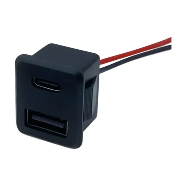 Двойная розетка c USB-A и Type-C для графических устройств
