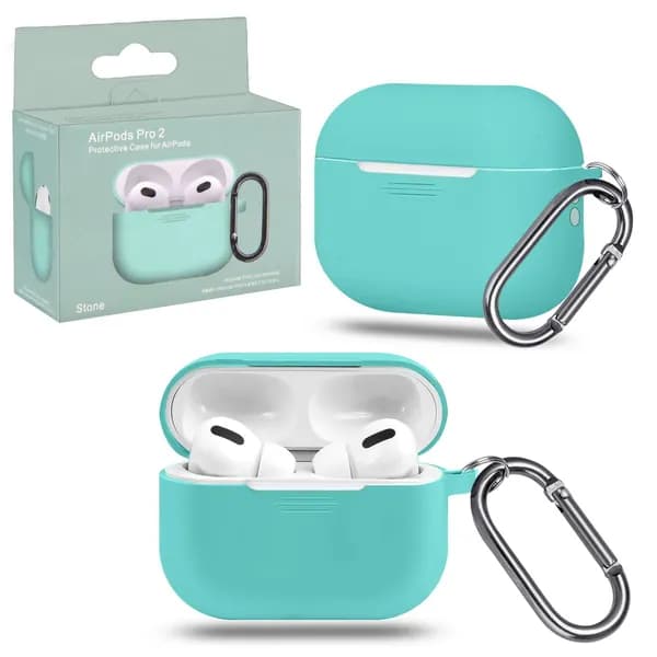 Чехол AirPods Pro 2 силиконовый/ кейс для наушников Apple/ Coast blue/