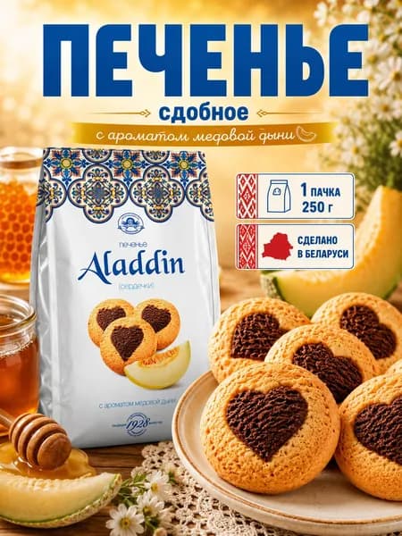 Печенье сдобное с ароматом дыни 250 г