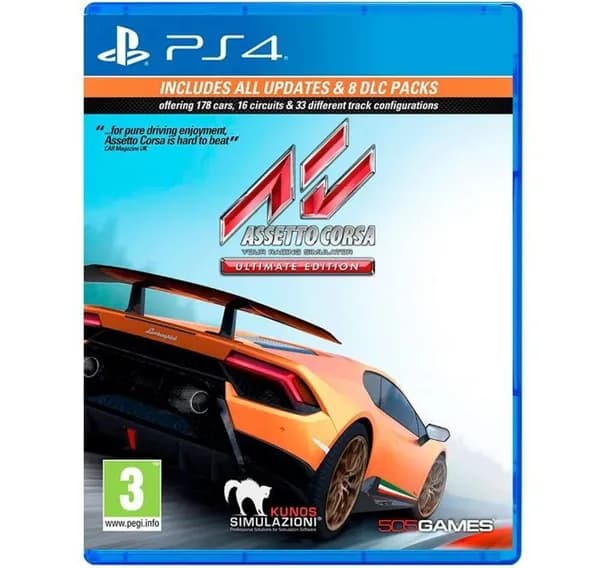 Игра Assetto Corsa Ultimate Edition (PlayStation 4, PlayStation 5, Русские субтитры)