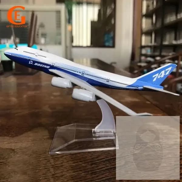 Металлическая Модель Самолета Боинг 747, B747