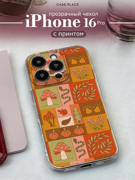 Чехол на iPhone 16 Pro осенний
