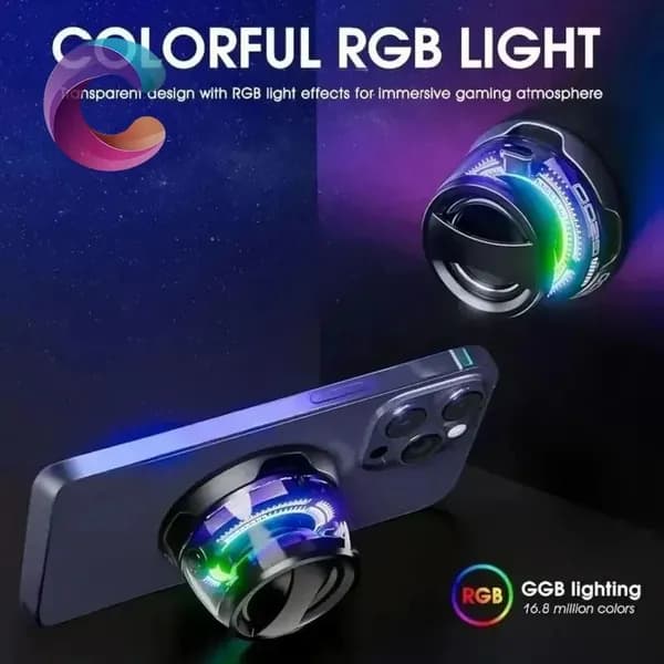 Колонка блютуз беспроводная, Магнитная колонка портативная, Bluetooth 5.3, С RGB-подсветкой